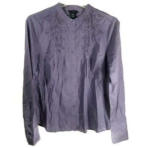 Bundle 5 for $5 - Calvin Klein Purple Embroidered Long Sleeve